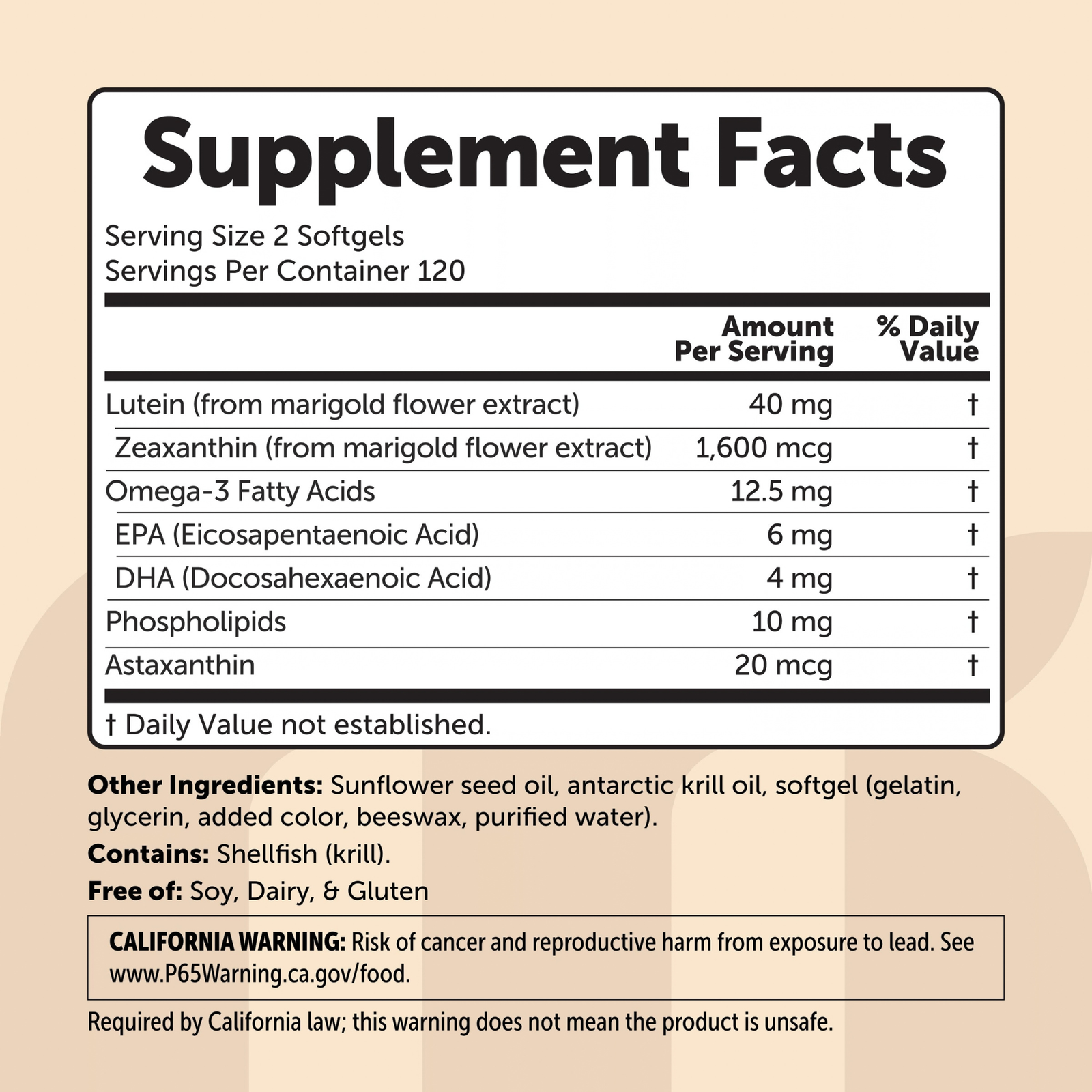 Rovera Lutein & Zeaxanthin Softgels